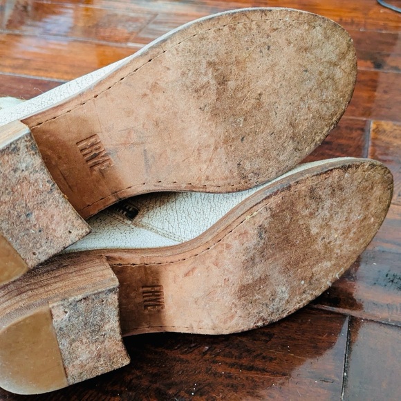 Frye Cream Ankle Boots - Picture 5 of 8